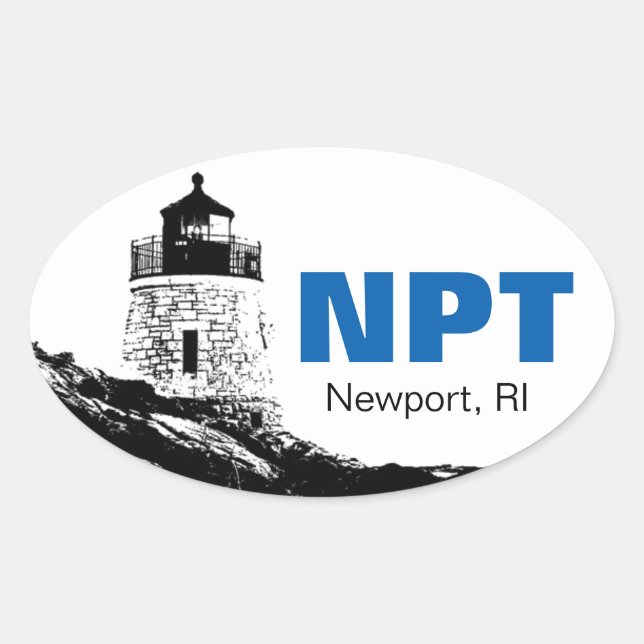 Newport, Rhode Island, calcomanía del parachoques  (Anverso)