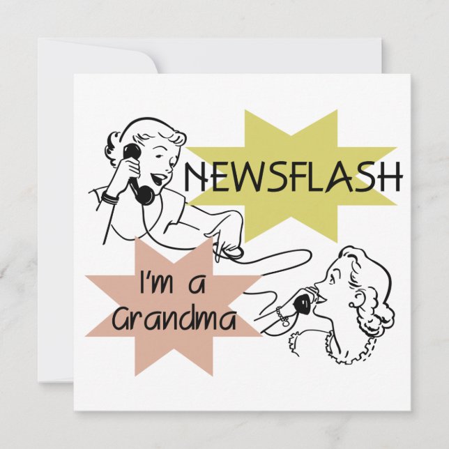 Newsflash Soy camisetas y regalos de la abuela (Anverso)