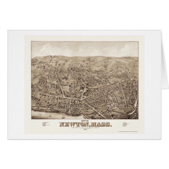 Newton, mapa panorámico de las MAMÁES - 1878 (Anverso (Horizontal))