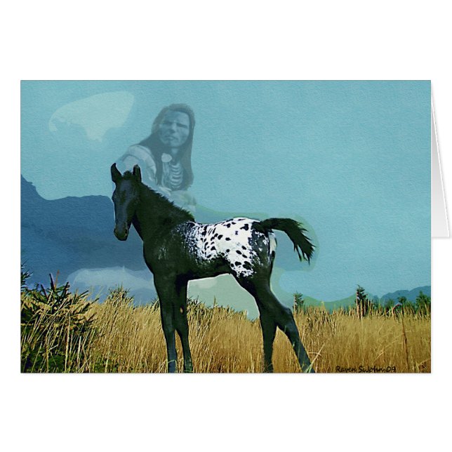 Nez Perce Pony Card (Anverso (Horizontal))