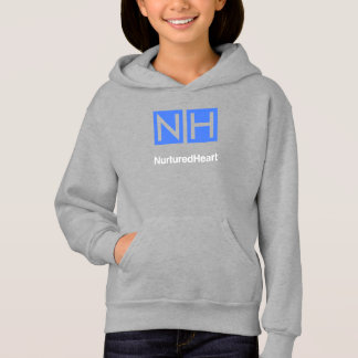 NHI Kids Gray Pullover Hoodie con bolsillos