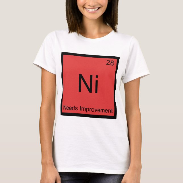 Ni - Necesita Mejora Camiseta Divertida de Element (Anverso)