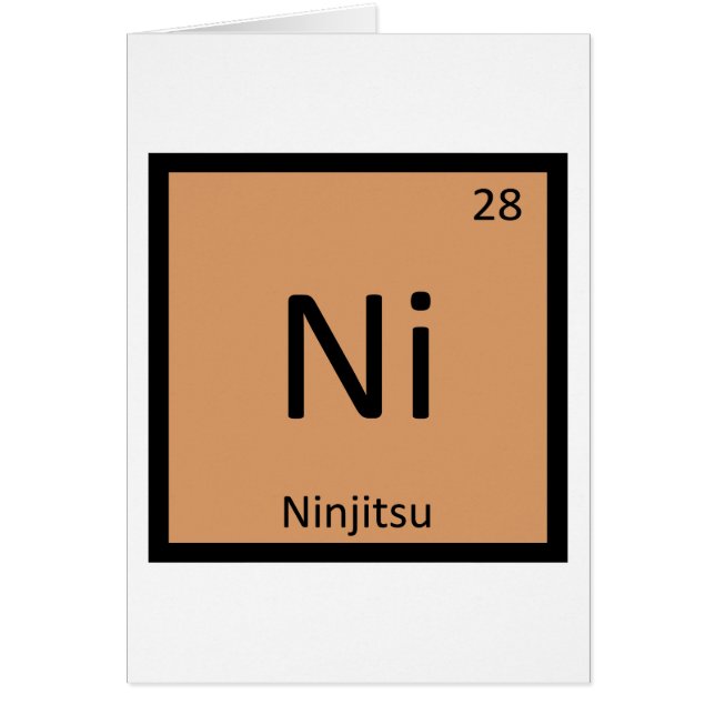 Ni - Ninjitsu Martial Arts Chemistry Symbol (Frente)