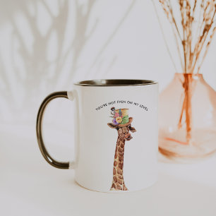 Ni siquiera en mi nivel   Taza de café divertida d