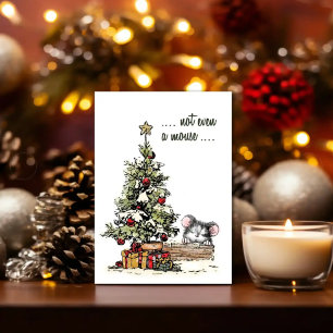 …Ni siquiera un ratón — Tarjeta de Navidad del rat