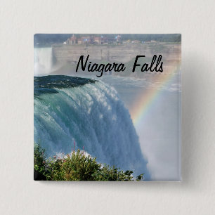 Niagara cae botón arco iris