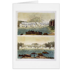 Niagara Falls, 1818 (grabado del color)