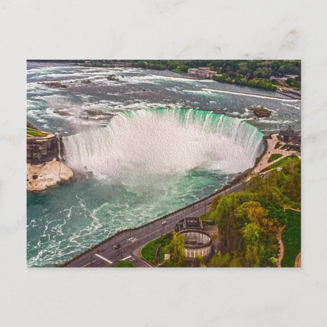 Niagara Falls en la postal de la lona (Anverso)