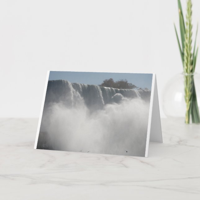 Niagra baja tarjeta de felicitación (Anverso)