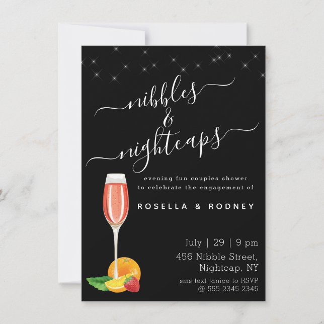 Nibbles Nightcaps Parejas Duchan Invitación Presup (Anverso)