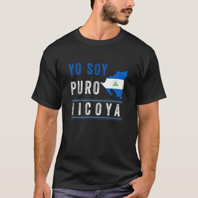 Nicaragua Flag Camiseta Nicaraguan Nicoya Pinolero (Anverso)