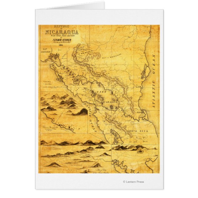 Nicaragua: Mapa PanorámicoNicaragua (Frente)