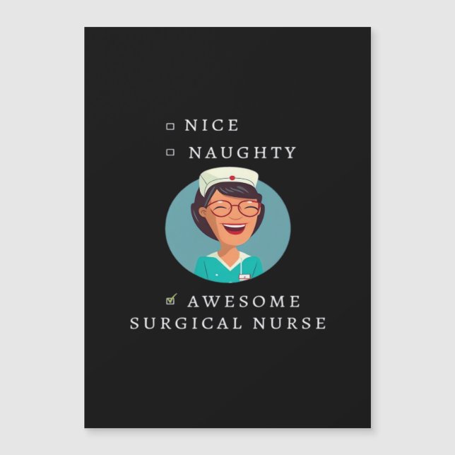 Nice Naughty Awesome Surgical Nurse  (Anverso)