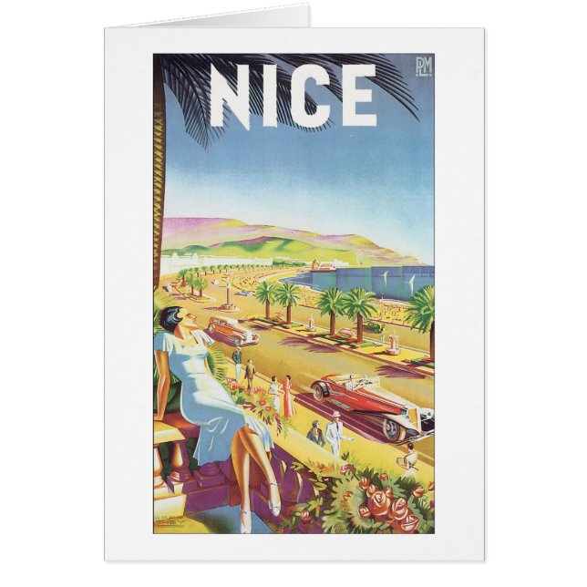 Nice Vintage Travel Poster (Frente)