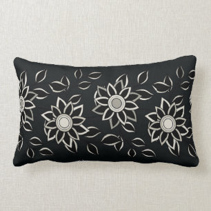 Nick David - almohada lumbar negra del pañuelo