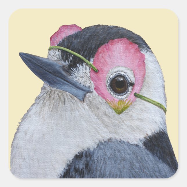 Nicky los pegatinas de nuthatch (Anverso)