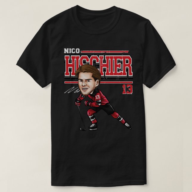 Nico Hischier New Jersey toon 1 (Diseño del anverso)