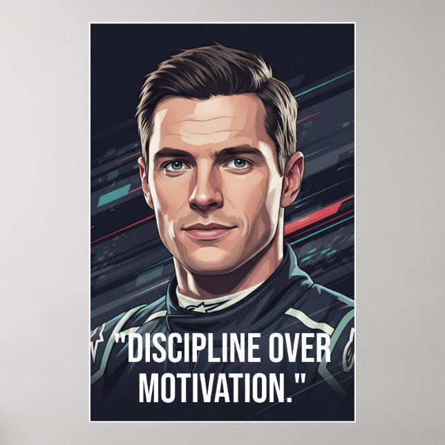 Nico Hülkenberg Racing Vector – Póster (Frente)