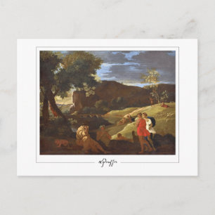Nicolas Poussin #281 - Tarjeta postal de arte fino