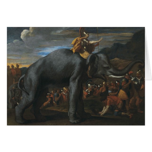 Nicolas Poussin - Aníbal cruzando los Alpes (Anverso (Horizontal))