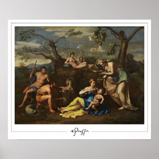 Nicolas Poussin cartel de arte de Zedign #294 (Frente)