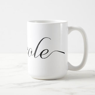 Nicole personalizó la taza de café conocida -