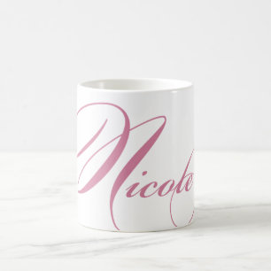 Nicole personalizó la taza de café conocida - ro
