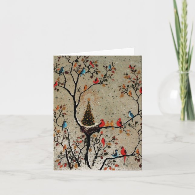 Nido de árbol de Navidad ~ Tarjeta / Invitaciones (Anverso)