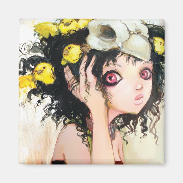 Nido de pájaro imán (Frente)