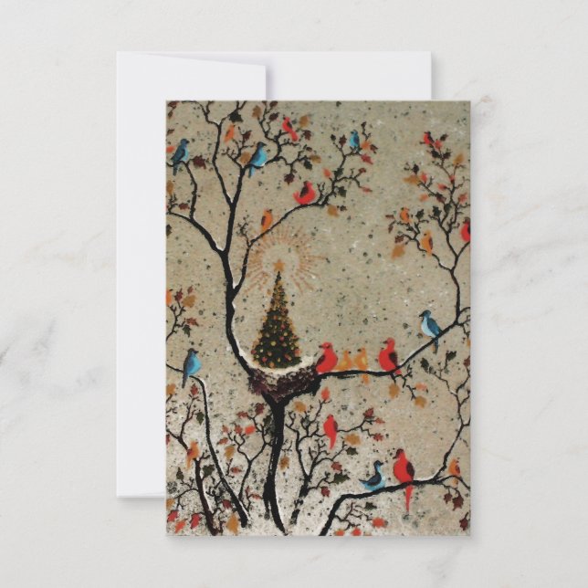 Nido del Árbol de Navidad ~ Invitaciones (Anverso)