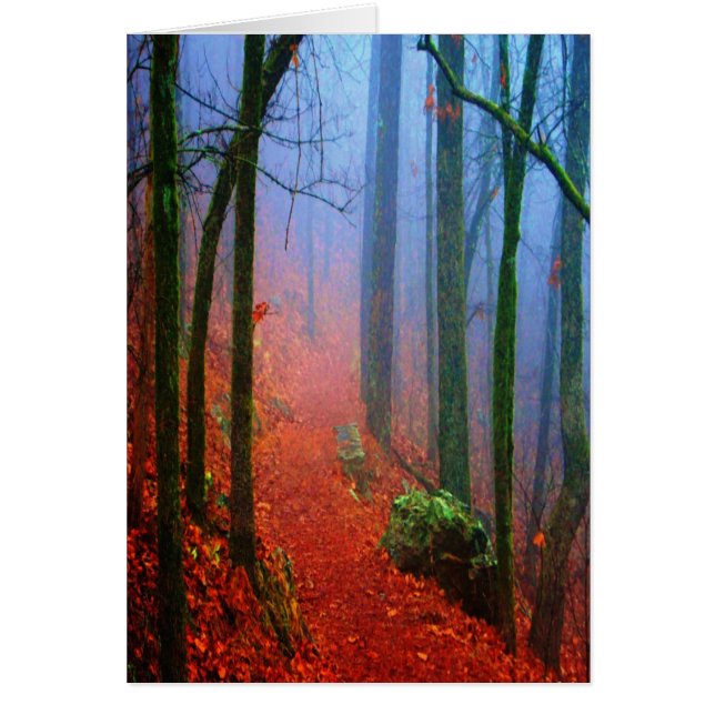 Niebla azul del otoño del bosque pintado (Frente)
