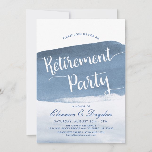 Niebla del lago Harbour | Invitación del Fiesta de (Anverso)