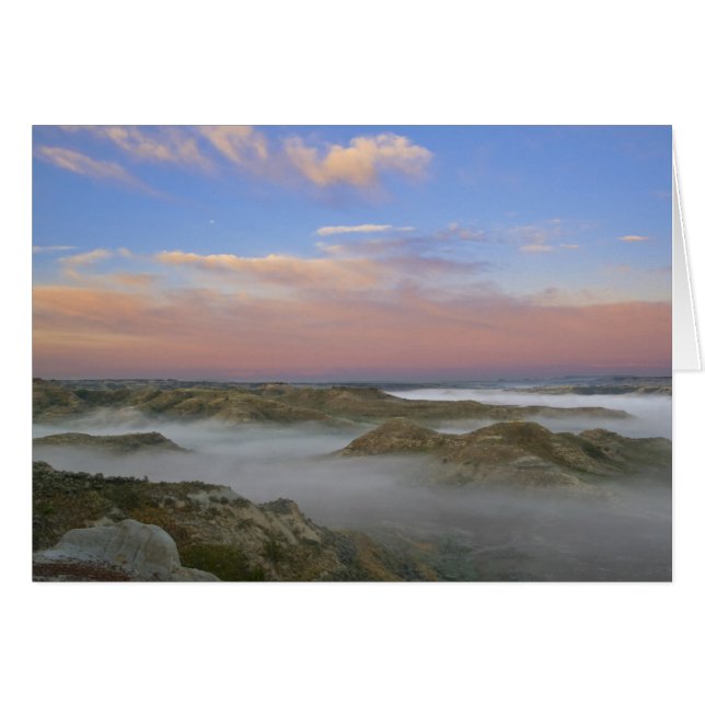 Niebla del río Misuri cuelga en el río (Anverso (Horizontal))