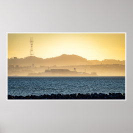 Niebla dorada sobre Alcatraz – Impresión de San Fr