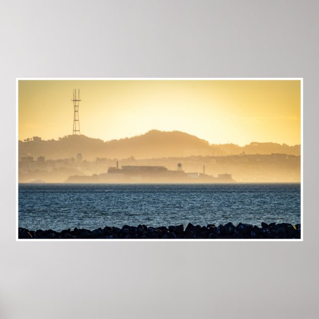 Niebla dorada sobre Alcatraz – Impresión de San Fr (Frente)