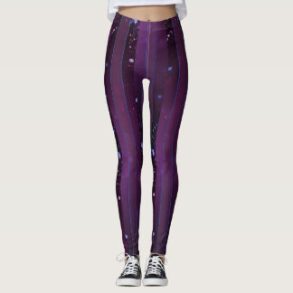 Niebla morada: Leggings de sueños cósmicos