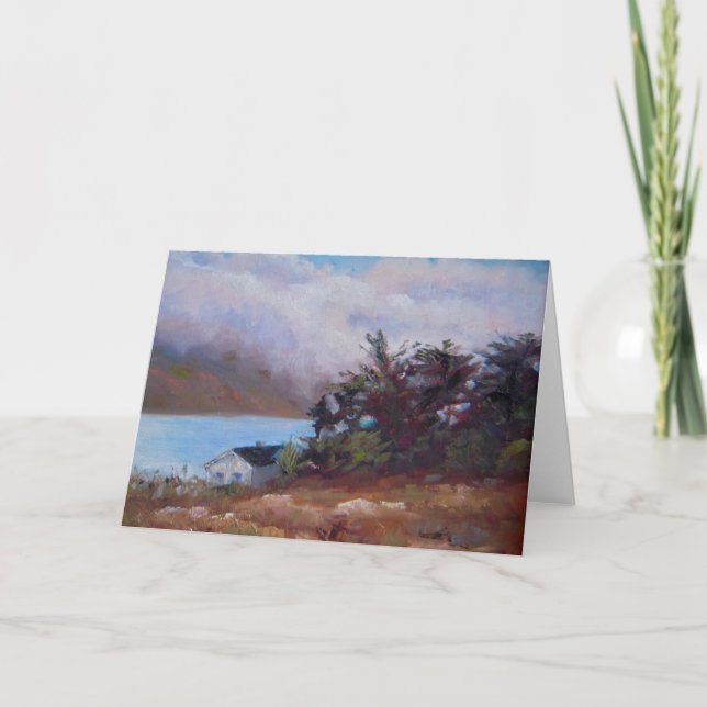 Niebla sobre tarjeta de felicitación Crystal Sprin (Anverso)