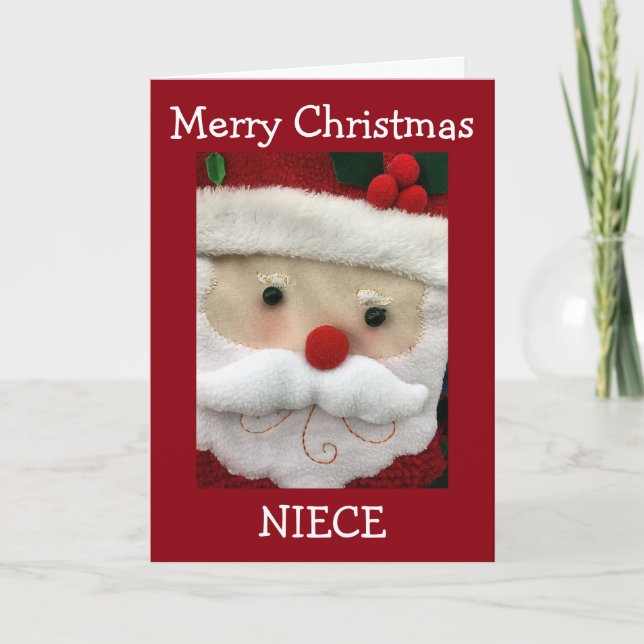 **NIECE** FEROSAS NAVIDAD DE LA TARJETA DE VACACIO (Anverso)