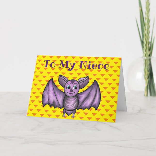 NIECE HALLOWEEN HOLIDAY TARJETA DE BAÑO NARANJA PU (Anverso)