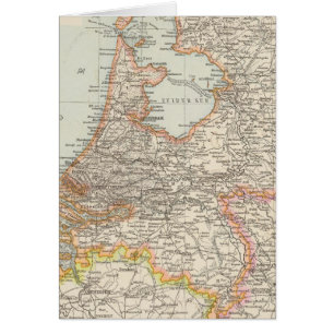 Niederlande - Mapa de los Países Bajos