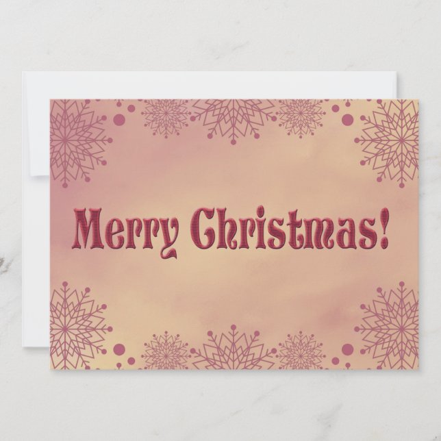 Nieta, como un copo de nieve... Navidad (Anverso)