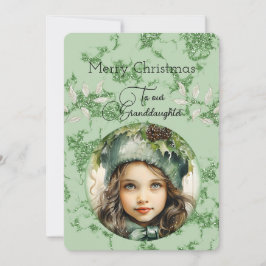 Nieta Dark Haired Chicas Navidades Deseos