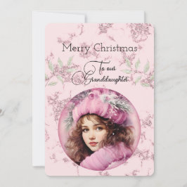 Nieta Dark Haired Chicas Navidades Deseos