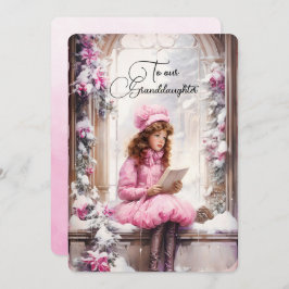 Nieta Dark Haired Chicas Navidades Deseos