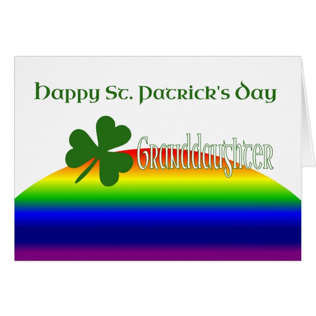 Nieta feliz Día de San Patricio (Anverso (Horizontal))