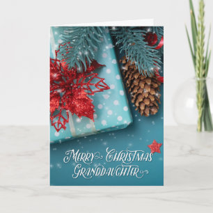 Nieta Feliz Navidad Alegría Azul y Rojo