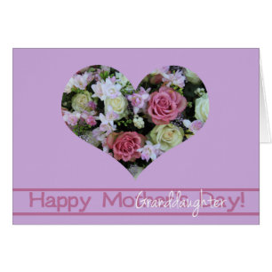 nieta feliz rosa del día de la madre