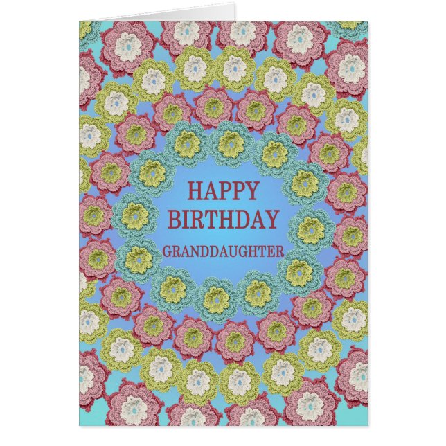 Nieta Nacimiento Flores Crochet (Frente)