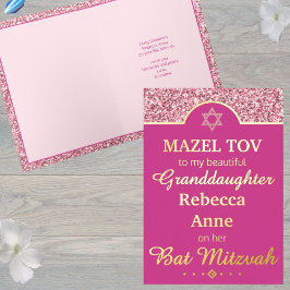 Nieta Rosa Glam Niece Bat Mitzvah Gold