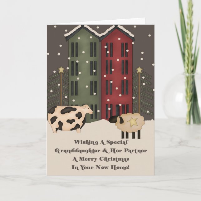 Nieta y Pareja 1er Navidad en Nuevo Hogar (Anverso)